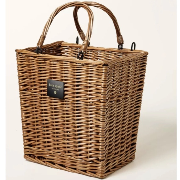 Adult Woven Bicycle Basket Natural - kate spade new york x Target - Picture 3 of 3